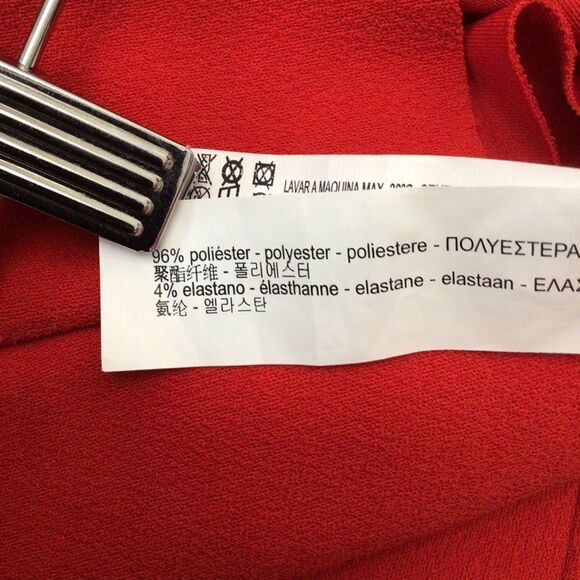 Zara Red Mini Dress sleeveless woven sheath round neckline Ruffle top Small - Picture 5 of 15
